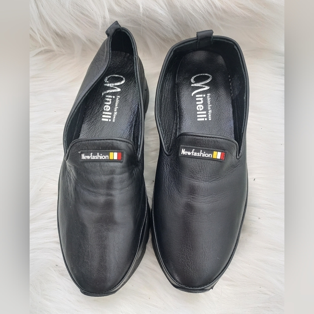 Minelli Women's Black Slip-On Shoes Size 38 EU - Picture 2 of 14
